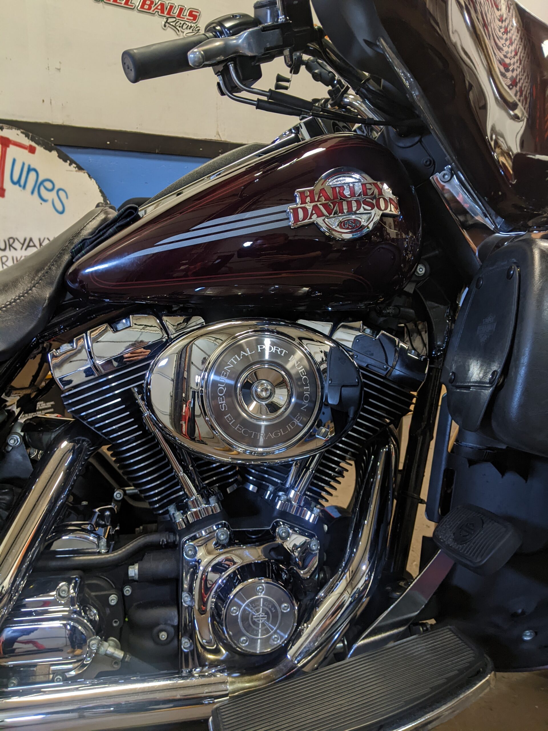 Freshly detailed motorcycle